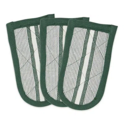 Dii Chef Stripe Pan Handle Set/3 In Dark Green