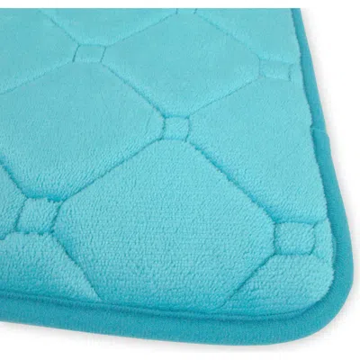 Dii Chevron Assorted Bath Set 14 Piece In Blue