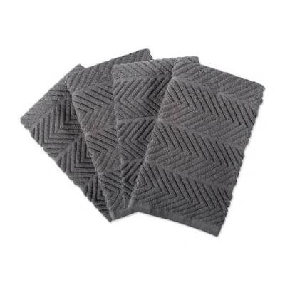 Dii Chevron Luxury Bar Mop Set/4 In Gray