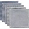 Dii Everyday Assorted Dishcloth Set/5 In Stonewash Blue
