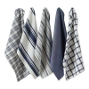 Dii Everyday Mixed Basic Dishtowel Set/5 In Nautical Blue