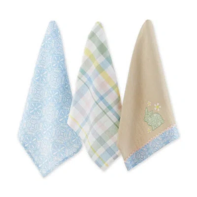 Dii Garden Bunny Assorted Dishtowel Set/3
