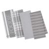 Dii Granite Assorted Gourmet Kitchen Dishtowel Set/4 In Granite