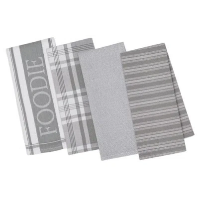 Dii Granite Assorted Gourmet Kitchen Dishtowel Set/4