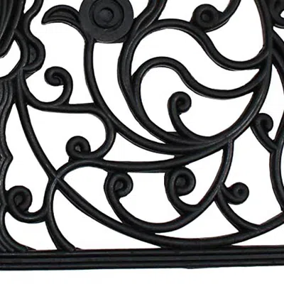 Dii Half Round Rubber Non-slip Doormat 24x36 In French Arch