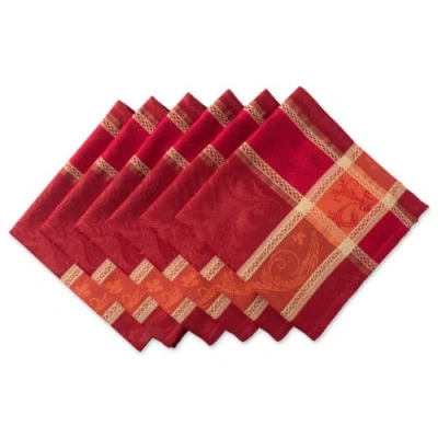 Dii Harvest Wheat Jacquard Napkin Set/6