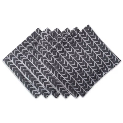 Dii Herringbone Napkin (set Of 6) In Gray