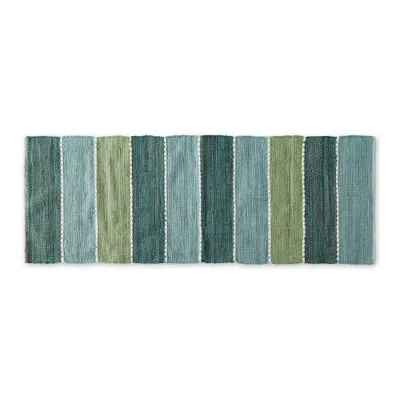 Dii Jadeite Color Block Cotton Chindi Rug