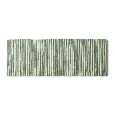 Dii Jadeite Slim Stripe Cotton Chindi Rug