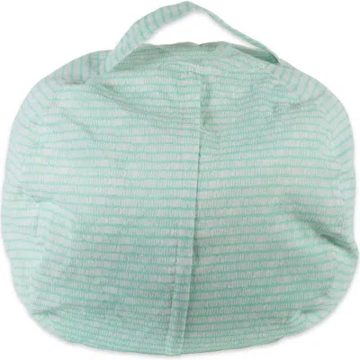 Dii Kids Stuffed Animal Storage Bean Bag Chair Cover In Aqua