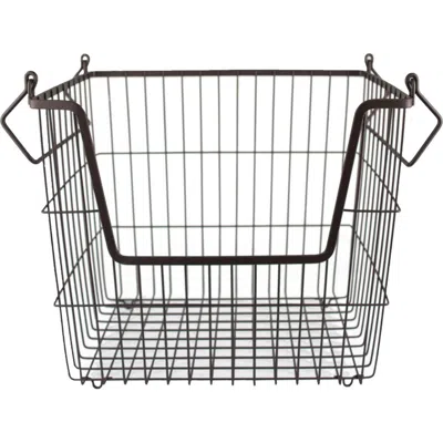 Dii Metal Basket Bronze Rectangle Large