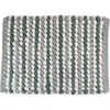 Dii Microfiber Chenille Bath Mat Gray Stripe 21x35 In Gray