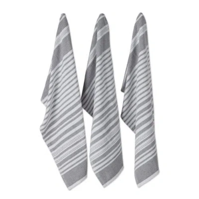 Dii Mineral French Terry Stripe Dishtowel Set/3