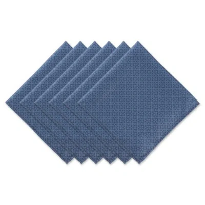 Dii Outdoor Printed Napkin Set/6 In Blue