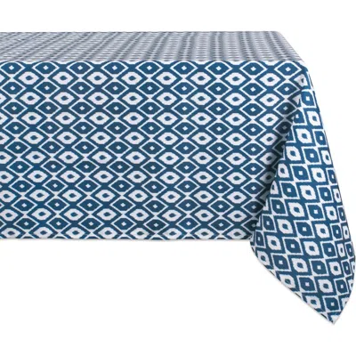 Dii Outdoor Printed Tablecloth 60x120" In Blue