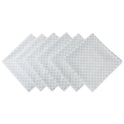 Dii Printed Dots Napkin Set/6 In White
