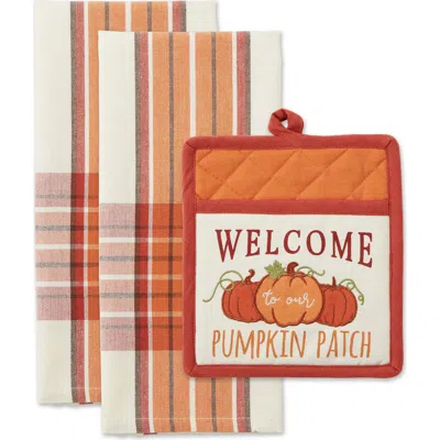 Dii Pumpkin Patch Potholder Gift Set/3