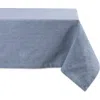 Dii Solid Chambray Cotton Tablecloth In Blue
