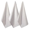 Dii Solid Chambray Dishtowel Set/3 In Brown