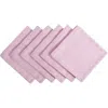Dii Solid Chambray Napkin Set/6 In Rose