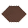 Dii Solid Everyday Cloth Napkin Set/6 In Bark Brown