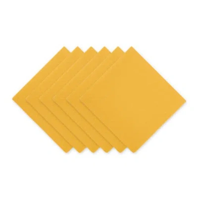 Dii Solid Everyday Cloth Napkin Set/6 In Marigold