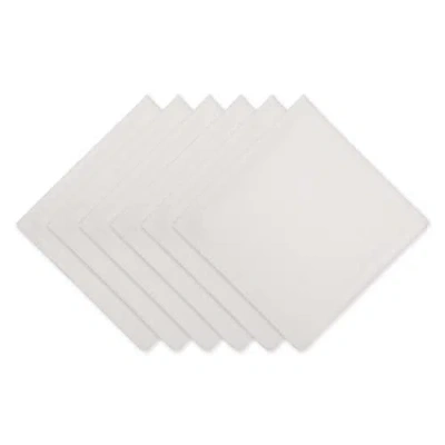 Dii Solid Everyday Cloth Napkin Set/6 In Off-white