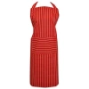 Dii Stripe Chef Apron Tango Red In Tango Red