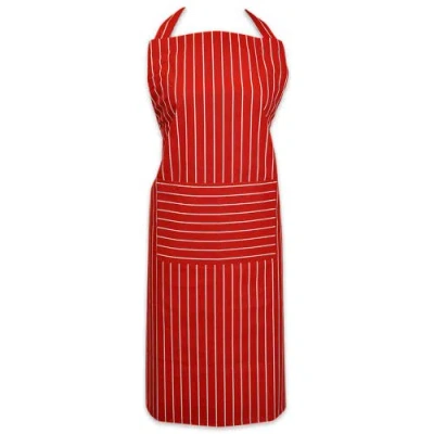 Dii Stripe Chef Apron Tango Red