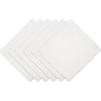 Dii Variegated Cotton Napkin Set/6 In Off-white