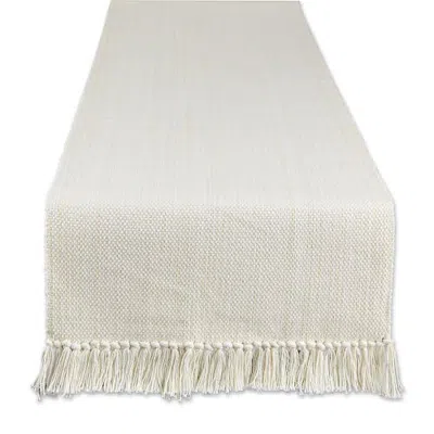 Dii Variegated Fringe Table Runner In Natural