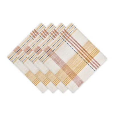 Dii Veranda Plaid Napkin Set/4