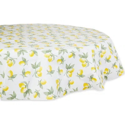 Dii Vinyl Outdoor Printed 70" Round Tablecloth In Green