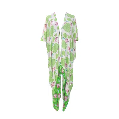 Dijo Clothing Women's White Anahata Kimono