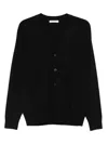 Diktat Buttoned Cardigan In Black