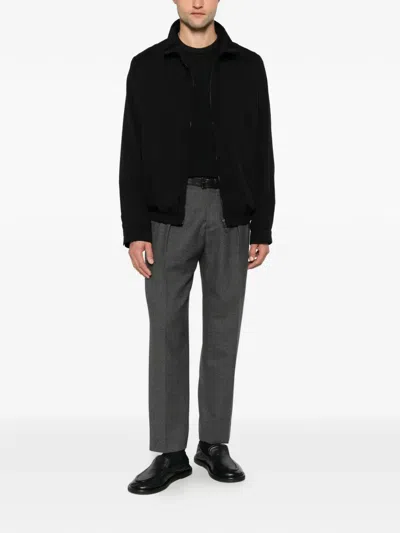 Diktat Cable-knit Crew-neck Sweater In Black