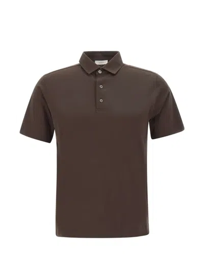 Diktat Cotton Polo Shirt In Brown