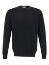 Diktat Crew-neck Cotton Sweater In Black