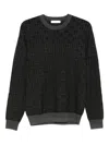 Diktat Crew-neck Sweater In Black