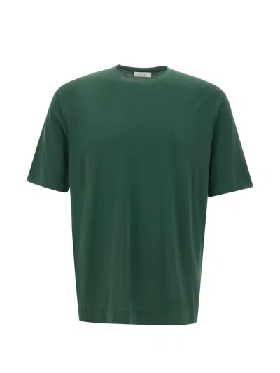 Diktat Crew-neck Cotton T-shirt In Green