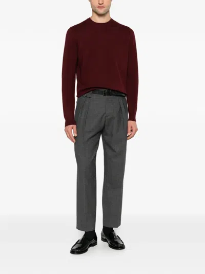Diktat Crew-neck Long-sleeve Sweater In 레드
