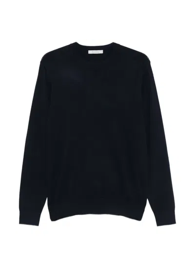 Diktat Crew-neck Long-sleeve Sweater In Blue