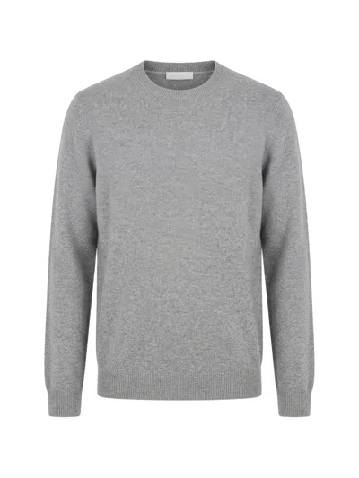 Diktat Crew-neck Long-sleeve Sweater In Gray