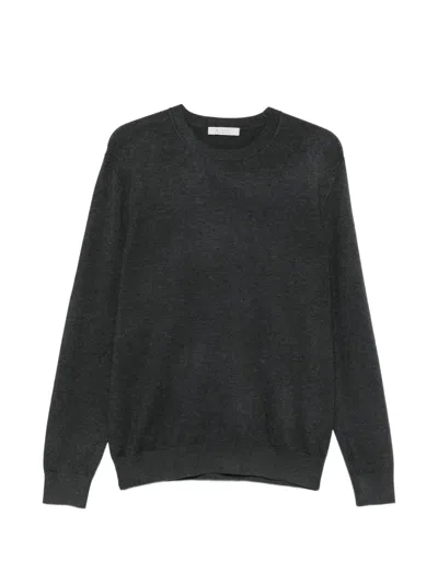 Diktat Crew-neck Long-sleeve Sweater In Grey