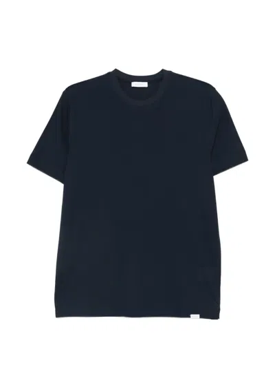 Diktat Crew-neck T-shirt In Blue