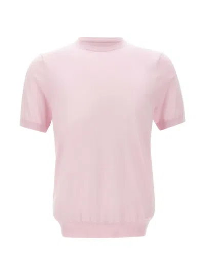 Diktat Crew-neck T-shirt In Pink