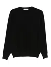 Diktat Diamond-pattern Sweater In Black