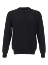 Diktat Diamond-weave Crew-neck Sweater In Black