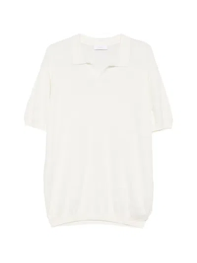Diktat Fine-knit Short-sleeve T-shirt In Neutral