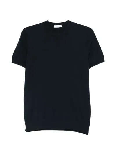 Diktat Fine-knit T-shirt In Black